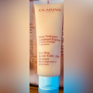 Clarins Paris Orange Extract One-Step Exfoliating Cleanser (4.3 oz), NEW (COS1)